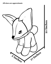 Load image into Gallery viewer, Bright rose frosted Koala Fox Stuffie