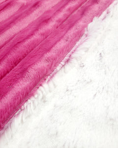 60x90 Magenta chinchilla with magenta frost