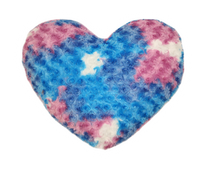 Cotton Candy Rosette Heart pillow