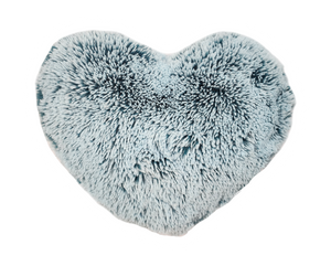 Mallard Frosted Shagg Heart Pillow