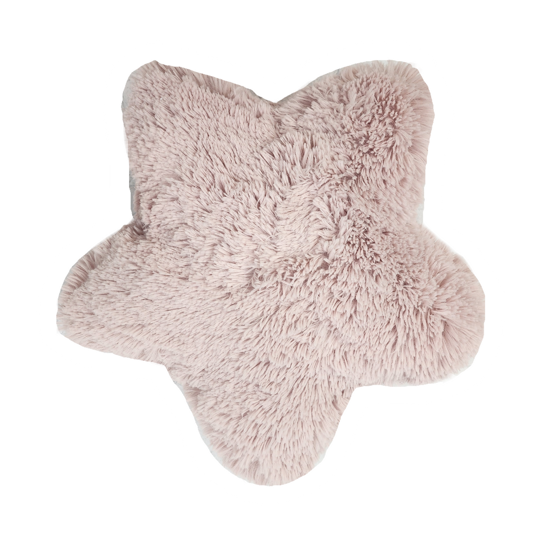 Rosewater Shagg Star Pillow