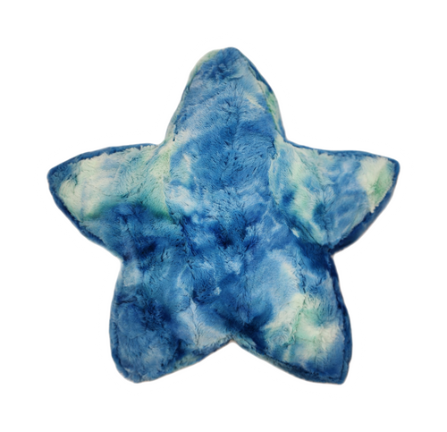 Blue Glow Sorbet Star Pillow