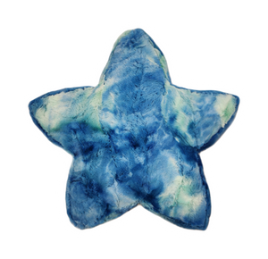 Blue Glow Sorbet Star Pillow