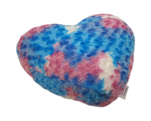 Cotton Candy Rosette Heart pillow