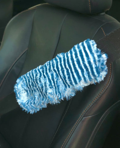 2 Seatbelt Covers - Bayou Arctic Owl and Raindrop Hide