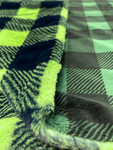 Load image into Gallery viewer, Lime Lux Buffalo Check with Green Buffalo Check