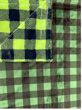 Load image into Gallery viewer, Lime Lux Buffalo Check with Green Buffalo Check