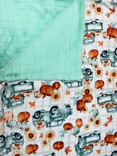 Load image into Gallery viewer, Mint Pumpkin Truck print with Mint Joey