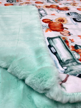 Load image into Gallery viewer, Mint Pumpkin Truck print with Mint Joey