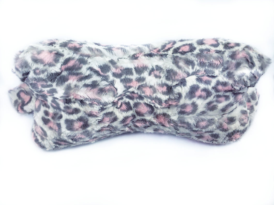 Blue Leopard Bone Pillow