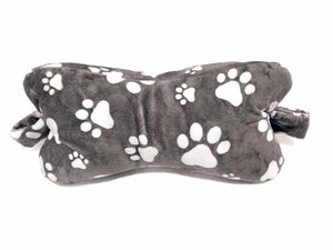 Silver Puppy Paw Bone Pillow
